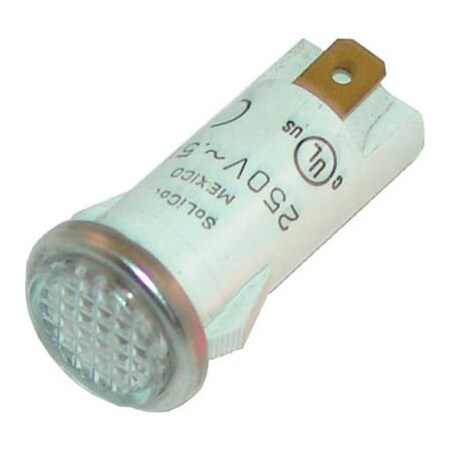 Allpoints Allpoints 38-1476 White Flush Lens Signal Light - 125V 381476